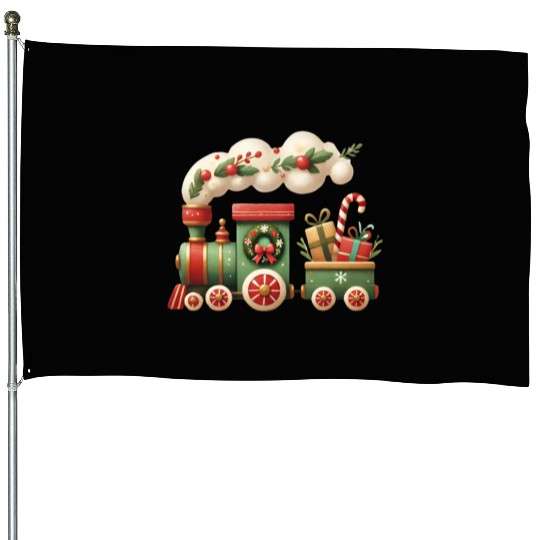 Merry Christmas, Christmas Vintage House Flags