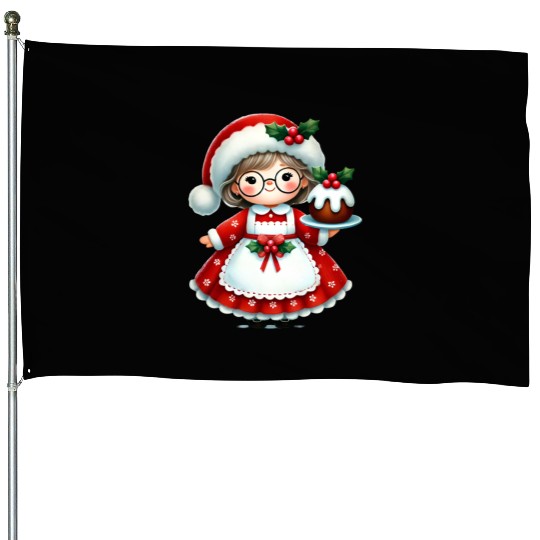 Merry Christmas, Christmas Vintage House Flags