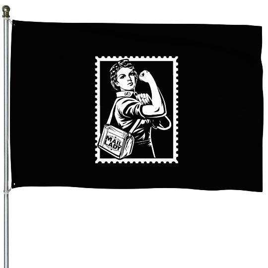 Mail Lady House Flags