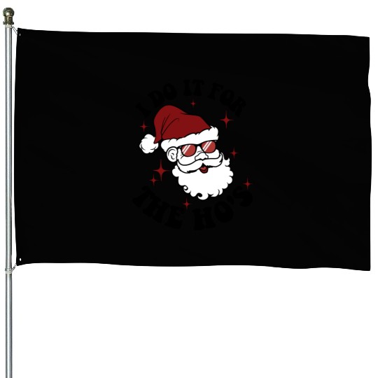 Santa Christmas, Christmas Retro House Flags