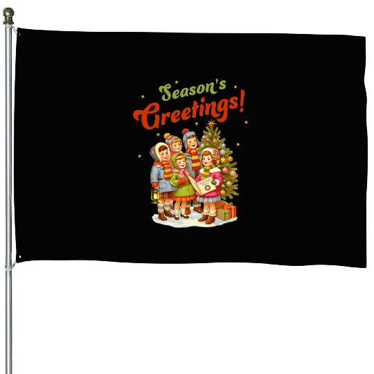 Seasons Greetings House Flags