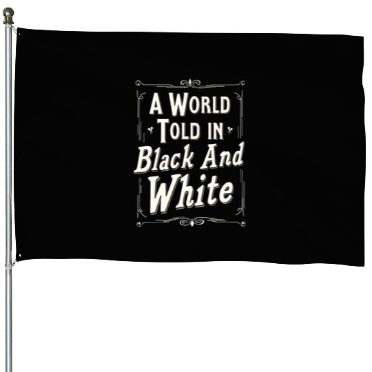 Silent Movie Fan Vintage Cinema Classic Film Lover House Flags