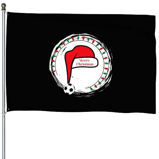 Christmas and football House Flags