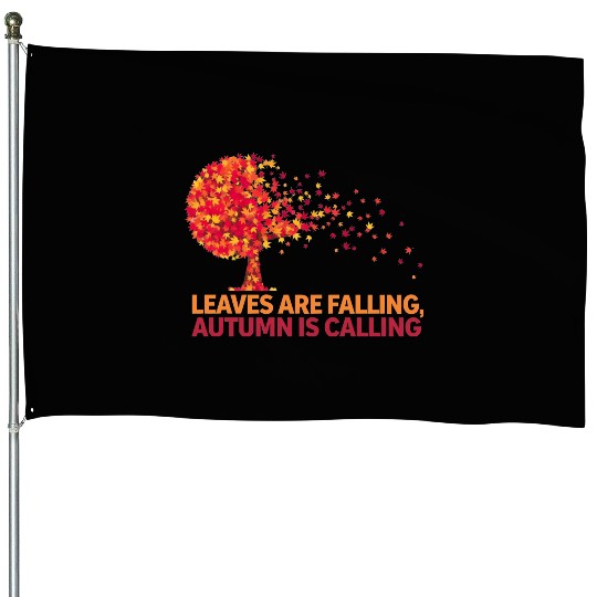 Fall Vibes and Autumn Spirit House Flags