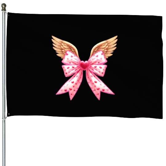 Cupid Bow, Valentine Retro House Flags