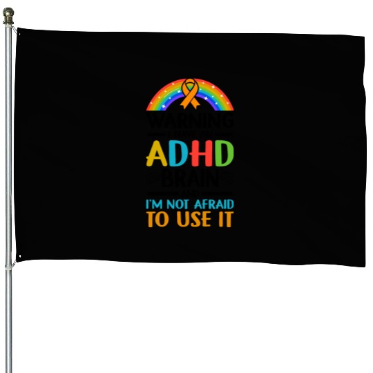 Autism Awareness Neurodivergent ADHD House Flags