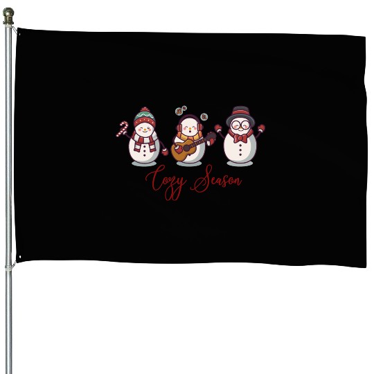 Cozy Season House Flags