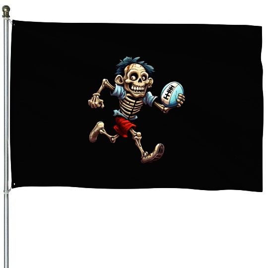 Rugby skeletons House Flags