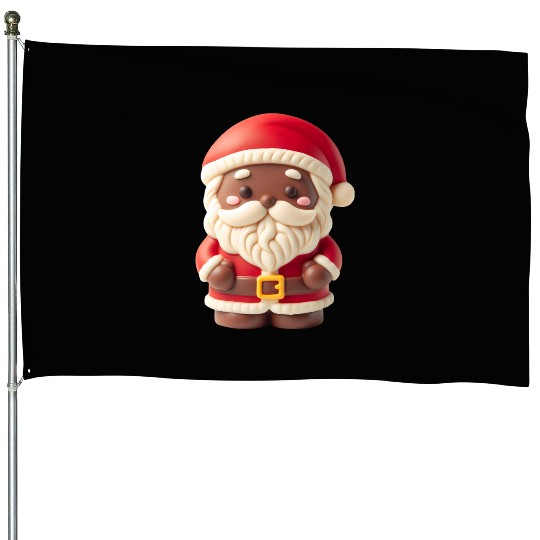Santa Claus Christmas Chocolate ChocoClaus House Flags