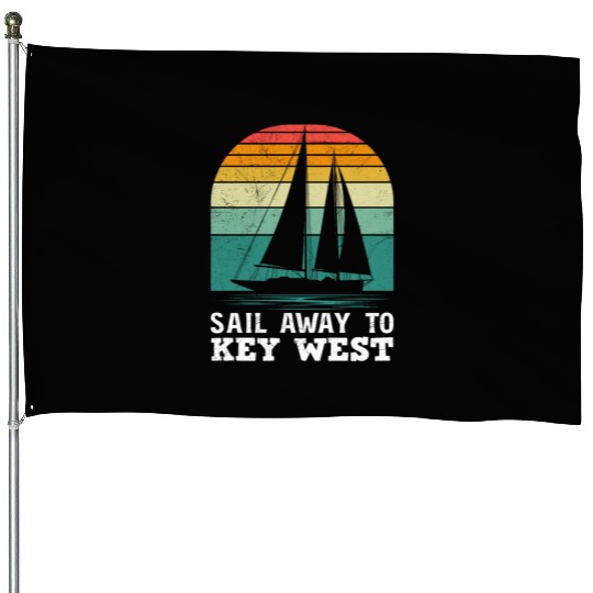 Florida SAIL AWAY TO KEY-WEST Florida Keys House Flags
