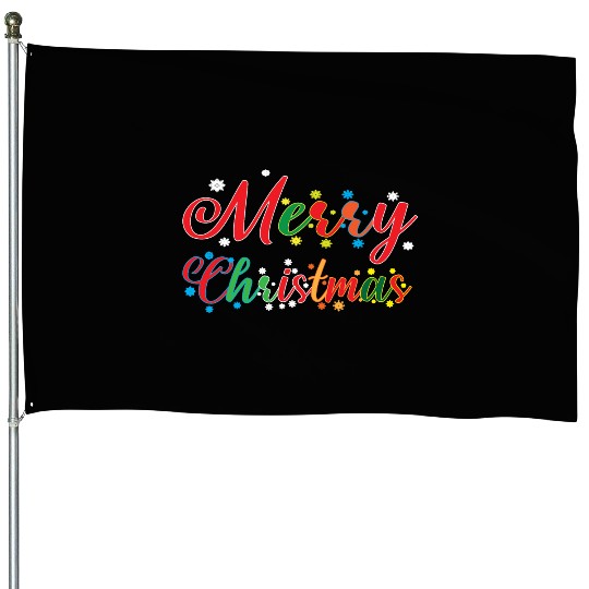 Holly Jolly Holidays : Merry Christmas House Flags