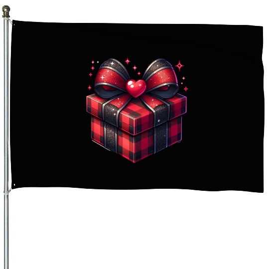 Valentines Day, Valentine Retro House Flags