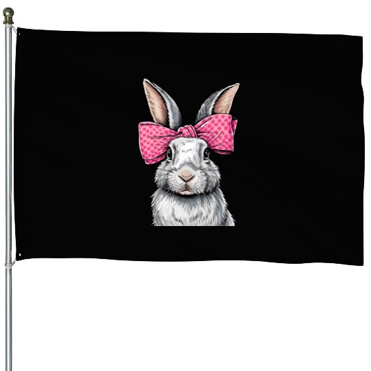 Happy Easter Bunny, Easter Day House Flags