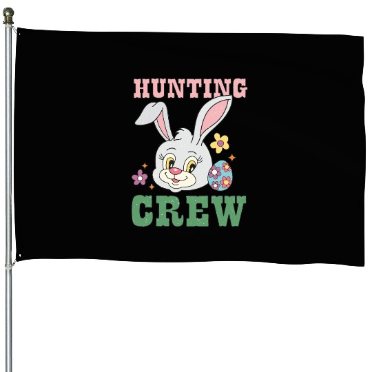 Happy Easter Day, Easter Bunny House Flags