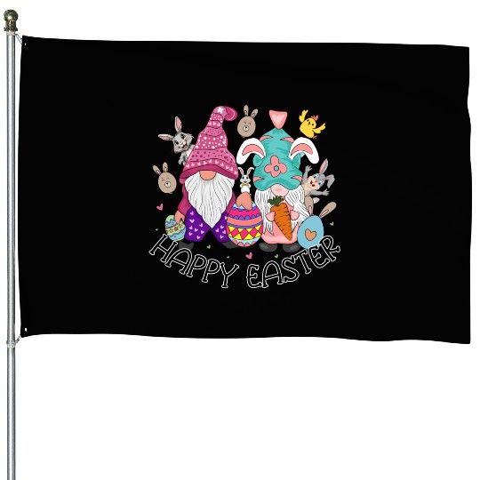 Happy Easter Day, Cute Easter House Flags