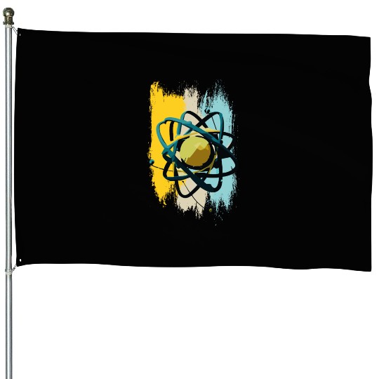 Atomic Nuclei, Physics, Science House Flags
