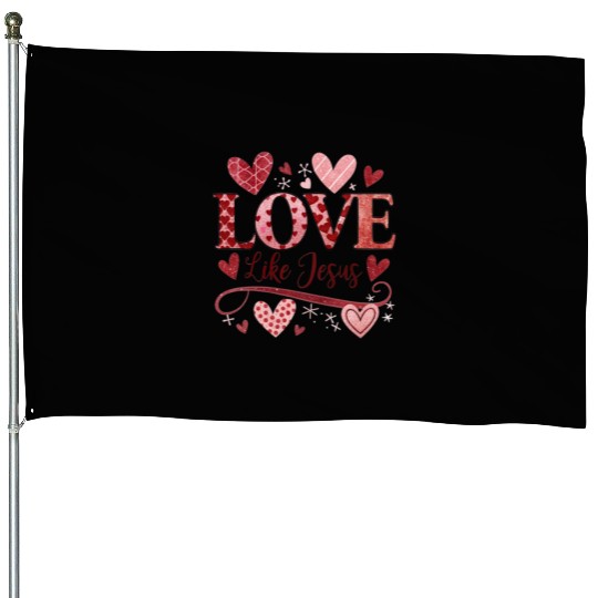 Valentines Day, Valentine Retro House Flags