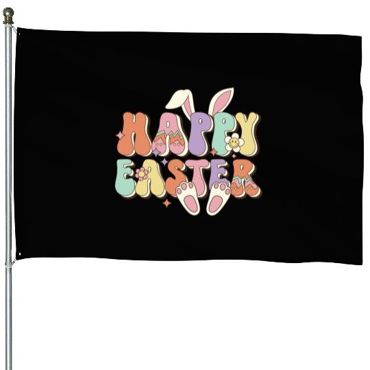 Happy Easter Bunny, Easter Day House Flags
