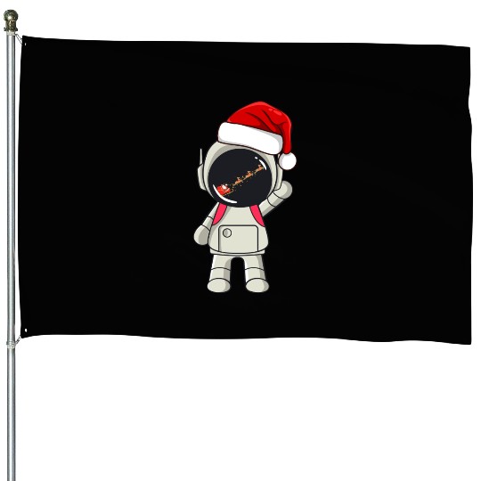 Festive Space Adventure House Flags
