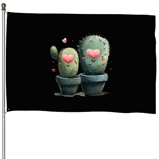 Valentines Retro, Happy Valentine Day House Flags