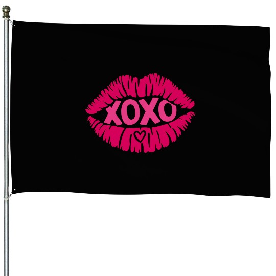 XOXO Valentine Sublimation House Flags