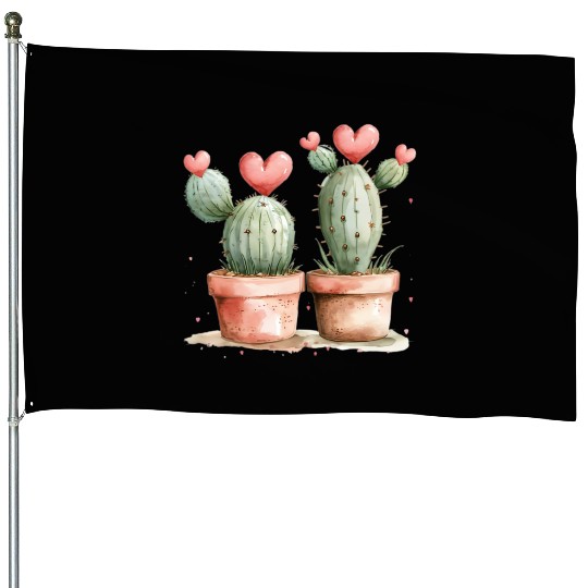Valentine Day, Valentine Retro House Flags