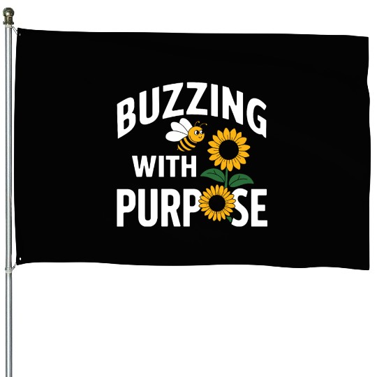 Bee-Friendly Gardener Pollinator Garden and Save House Flags