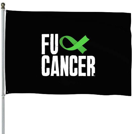 Non-Hodgkin Lymphoma Awareness Fuck Cancer House Flags