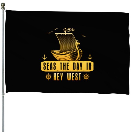 Florida Keys SEAS THE DAY IN KEY-WEST FLORIDA House Flags