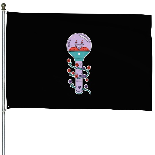 K-Pop Korean Pop Music South Korea Kpop Lightstick House Flags