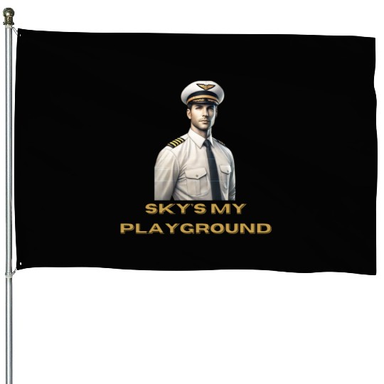 Sky's My Playground - House Flags for Pilots