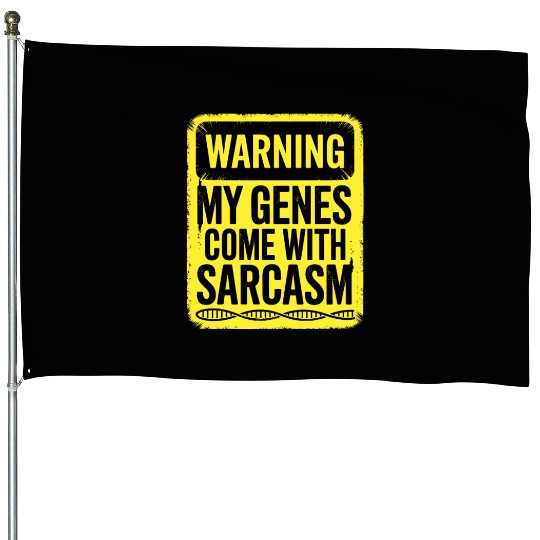 Sarcastic Genealogy DNA Test Genetics Biologist House Flags