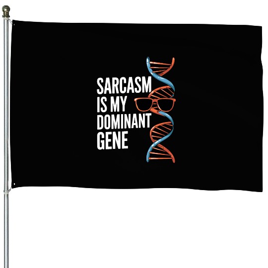 Sarcastic Genealogy DNA Test Genetics Biologist House Flags