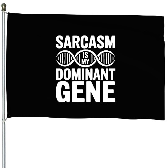 Sarcastic Genealogy DNA Test Genetics Biologist House Flags