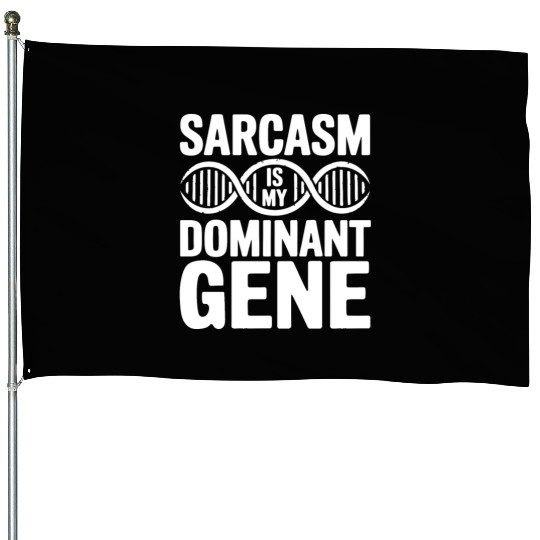 Sarcastic Genealogy DNA Test Genetics Biologist House Flags