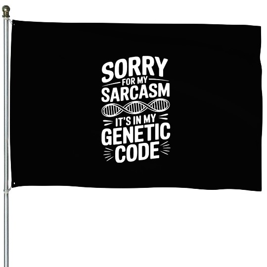 Sarcastic Genealogy DNA Test Genetics Biologist House Flags