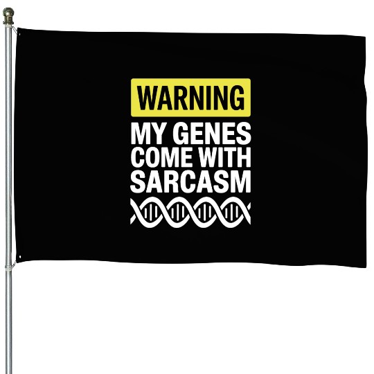 Sarcastic Genealogy DNA Test Genetics Biologist House Flags