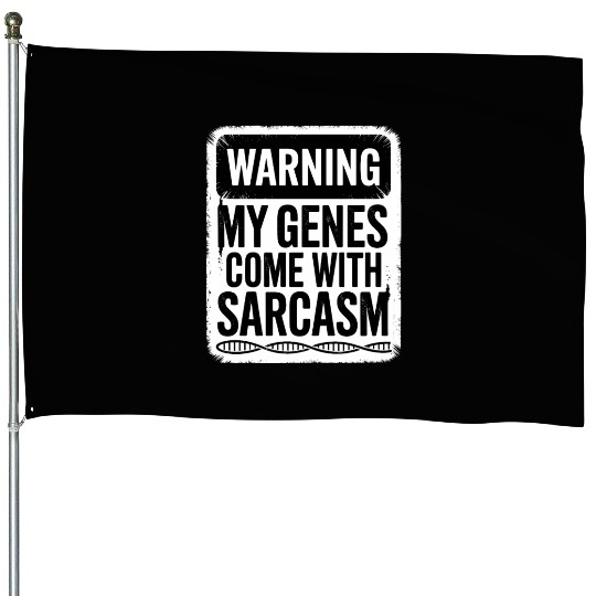 Sarcastic Genealogy DNA Test Genetics Biologist House Flags