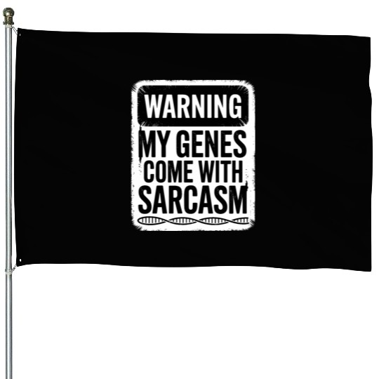 Sarcastic Genealogy DNA Test Genetics Biologist House Flags