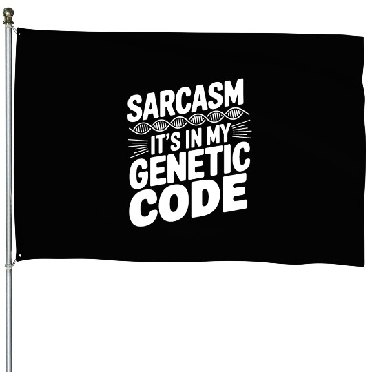 Sarcastic Genealogy DNA Test Genetics Biologist House Flags