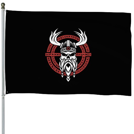 Asatru Valhalla Scandinavian Pride Norsemen Viking House Flags