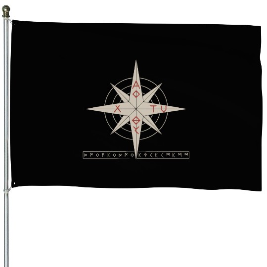 Asatru Valhalla Scandinavian Pride Norsemen Viking House Flags