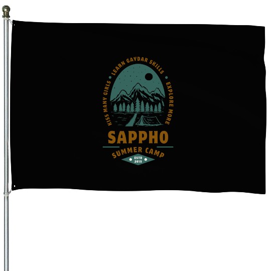 Sappho Summer Camp House Flags – Lesbian,wlw design