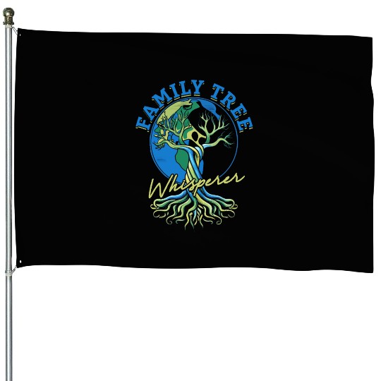 Genealogy Genealogist Family Tree Whisperer House Flags