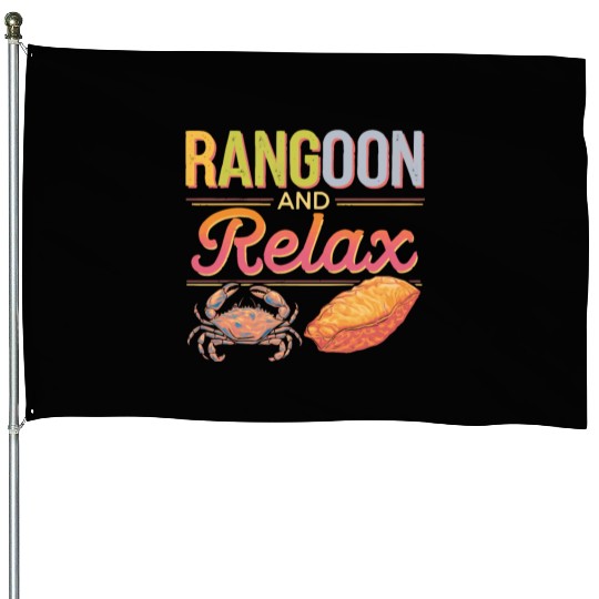 Crab Rangoon Lover American Chinese Sea Food House Flags