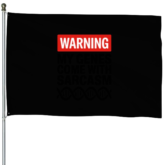 Sarcastic Genealogy DNA Test Genetics Biologist House Flags