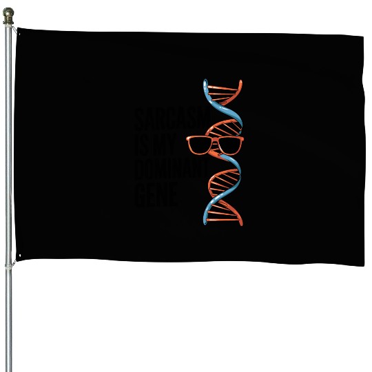Sarcastic Genealogy DNA Test Genetics Biologist House Flags