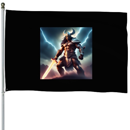 The Legendary Warrior House Flags