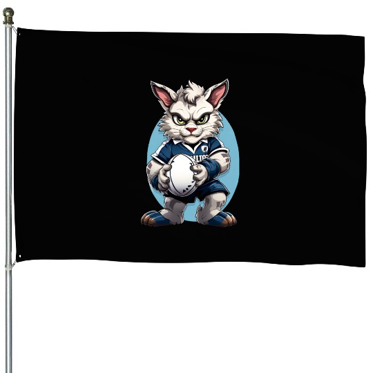 Rugby cats House Flags