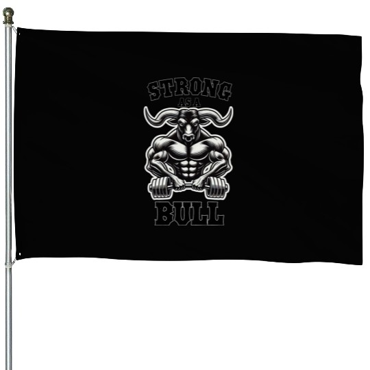 Bull Power House Flags